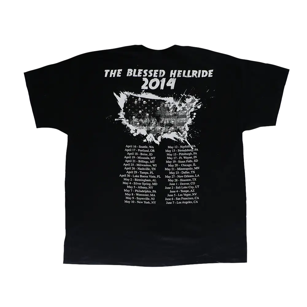 Blessed Hellride 2014 Tour Tee - Image 3