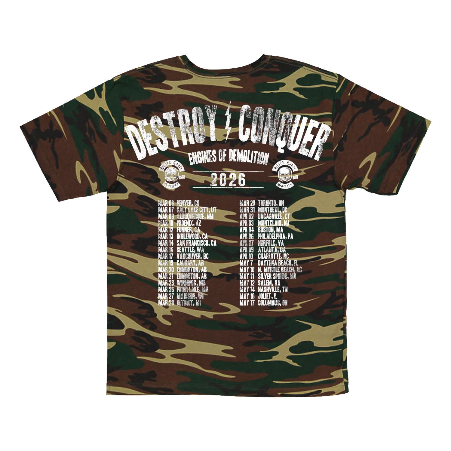 Engines Of Demolition Camo Tour Tee - Image 3