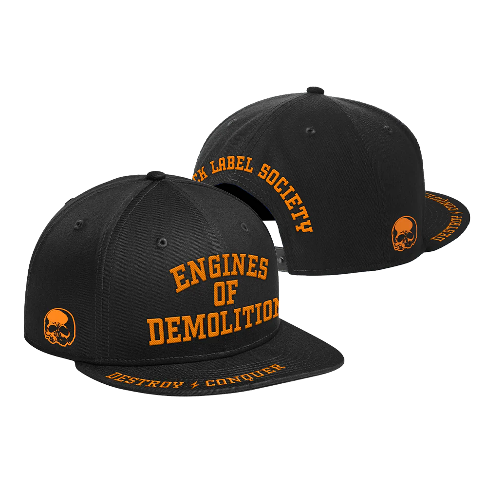 Engines Of Demolition Deluxe Black Snapback Hat