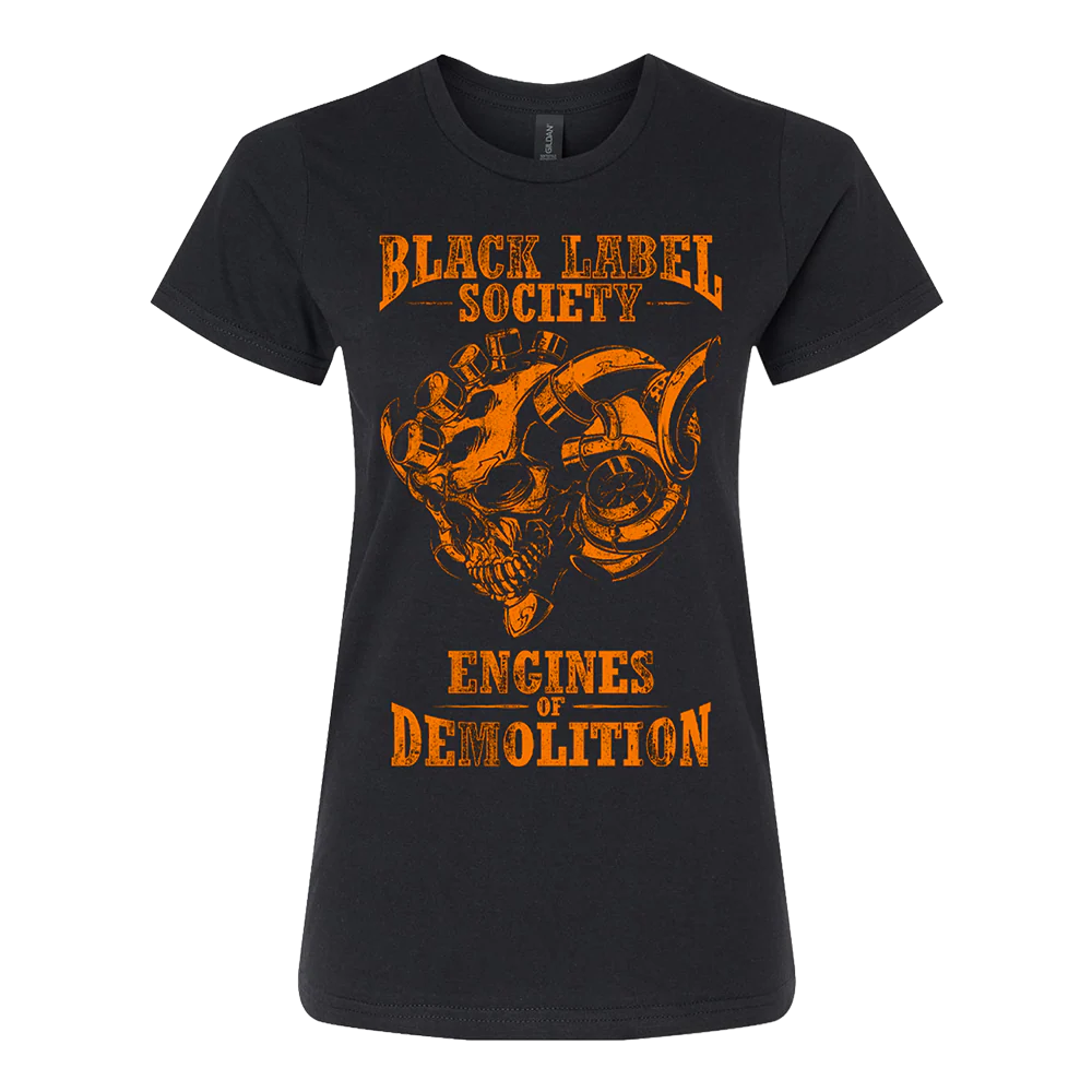 Engines Of Demolition Skully Ladies Tee - Image 2