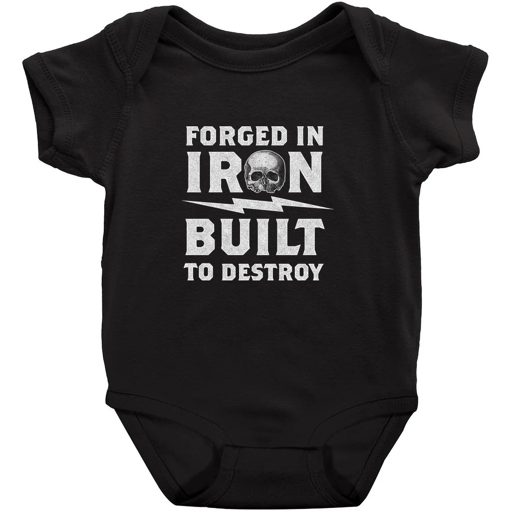 Forged In Iron Black Onesie