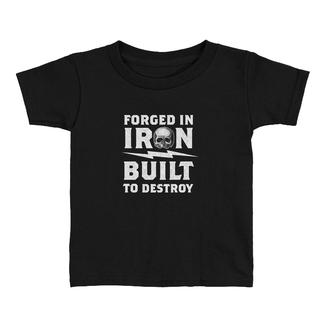 Forged In Iron Black Toddler Tee